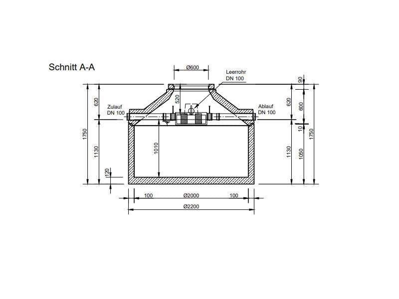 Mall Betonzisterne Family 3200 Liter, begehbar, mit Patronenfilter