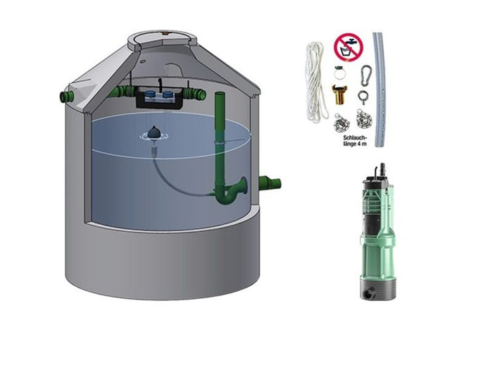 Mall Retentionszisterne Reto Family inkl. Garten-Set Fontana, 9100 Liter