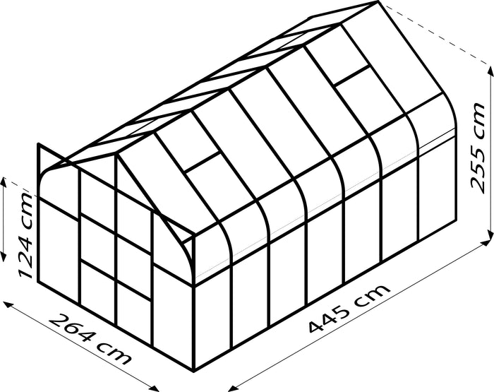 Vitavia Gewächshaus Diana 11500 ESG 3mm Alu