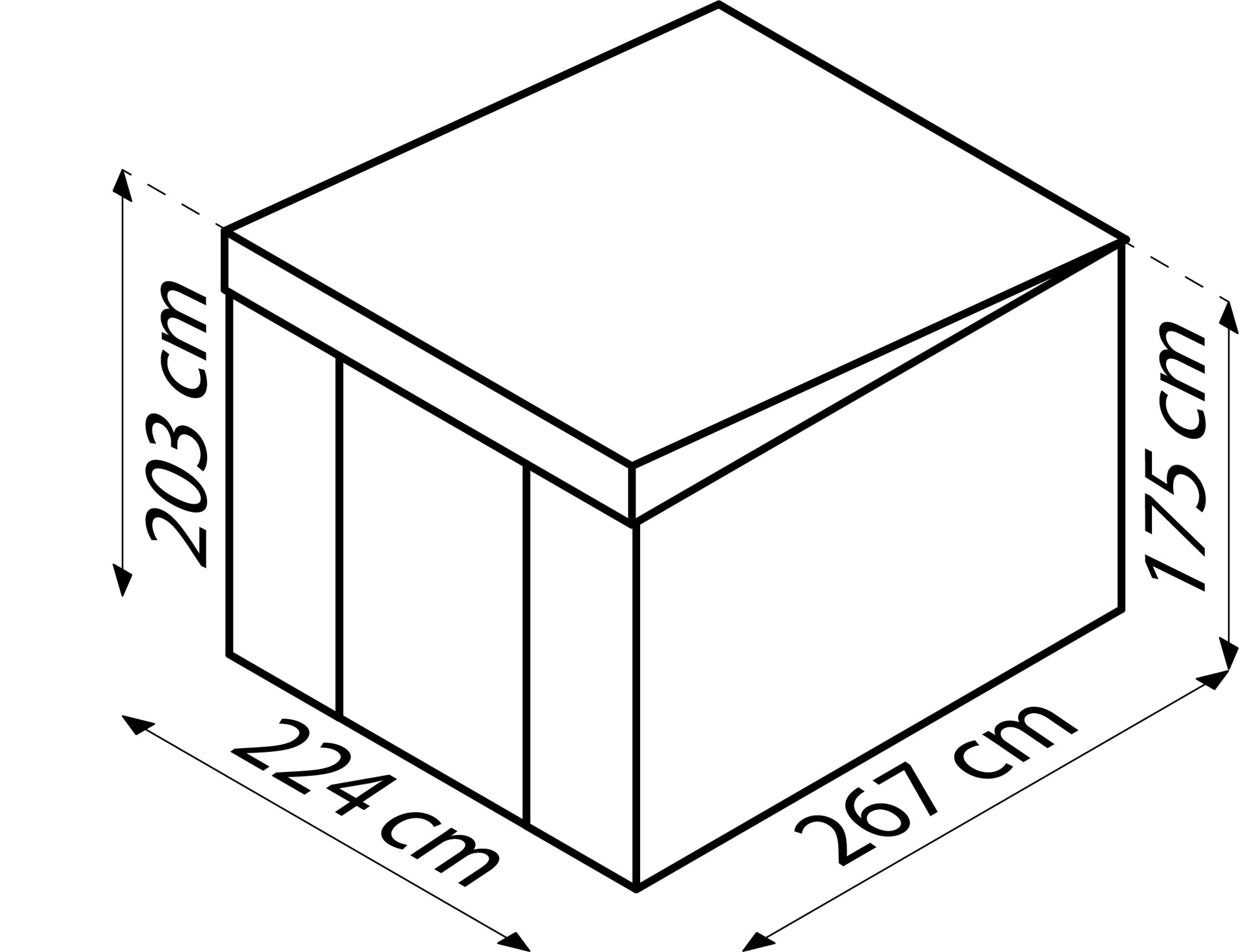 Pergart Gerätehaus Lübeck 89 - Holzoptik