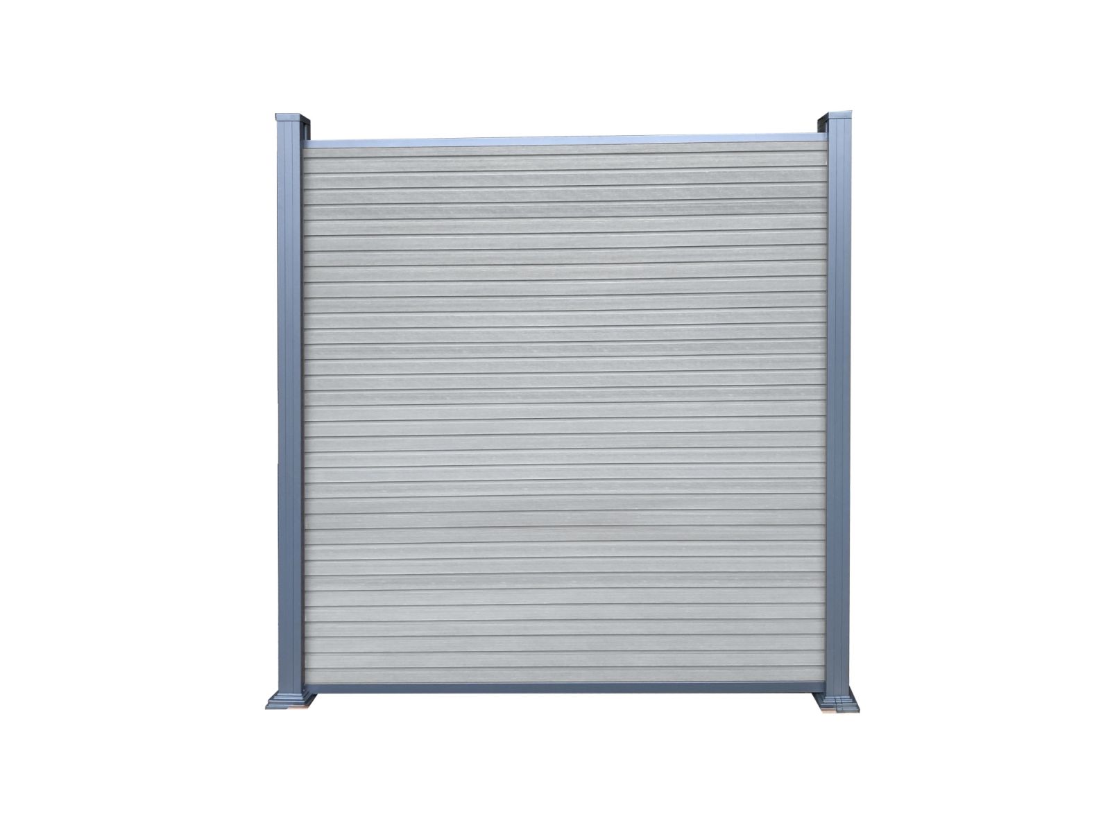 Tetzner & Jentzsch WPC Zaun Set: Waren | Smoke White