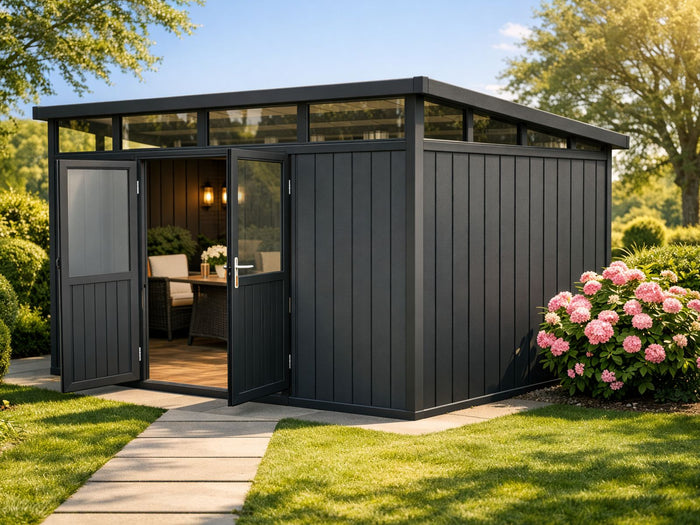 WPC Gartenhaus Skagen 3422 mit Oberlichtfenster