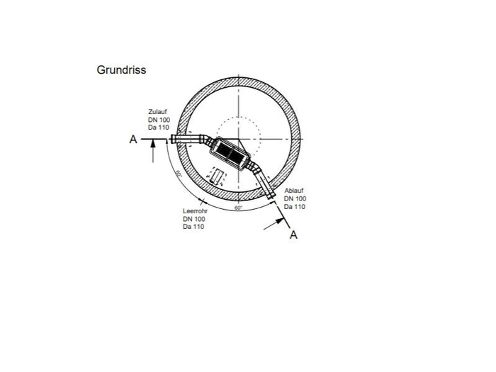 Mall Betonzisterne Family 2600 Liter, begehbar, mit Trapezfilter