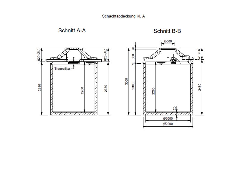 Mall Betonzisterne Family 7000 Liter, begehbar, mit Trapezfilter
