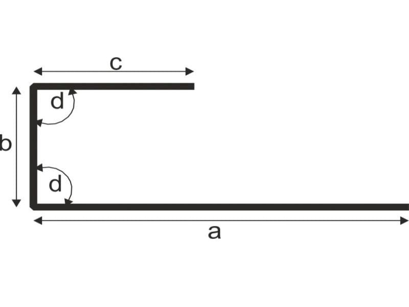 Abschlussprofil für Dachbleche - 1 Stück
