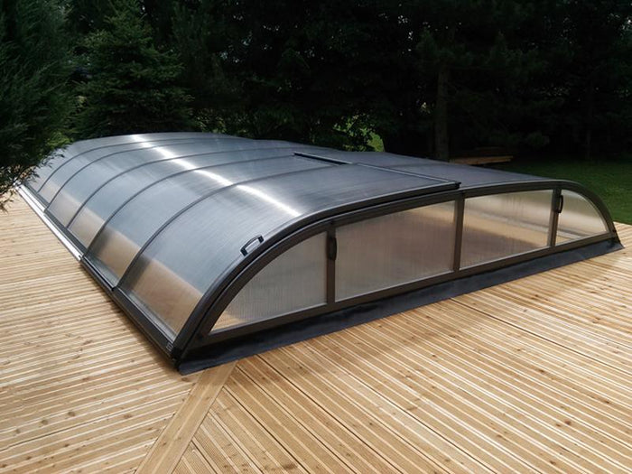 Albixon Pool-Überdachung Dallas A, Anthrazit