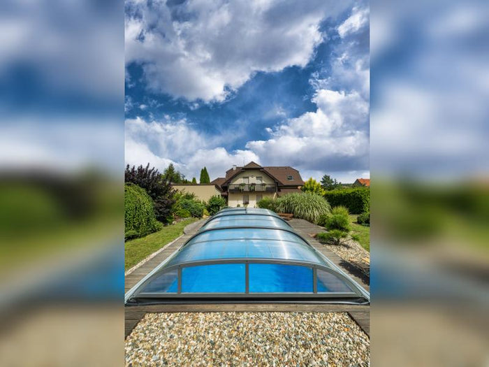 Albixon Pool-Überdachung Dallas A, Anthrazit