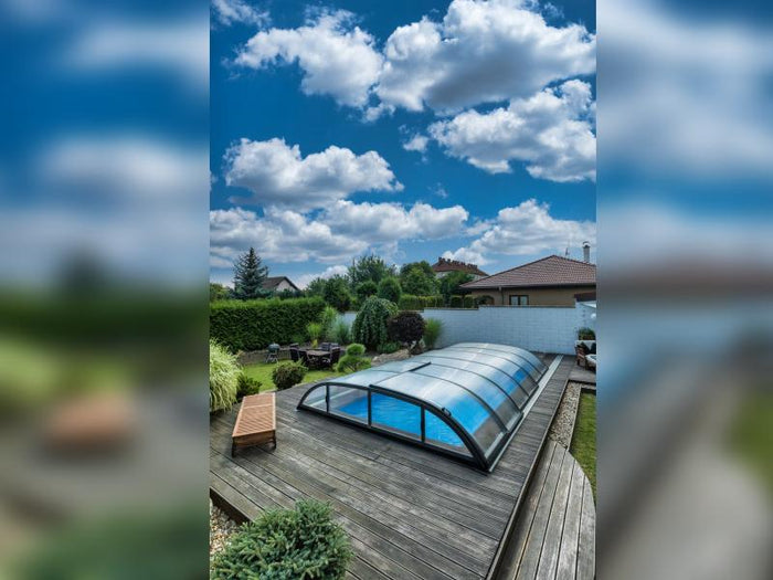 Albixon Pool-Überdachung Dallas A, Anthrazit