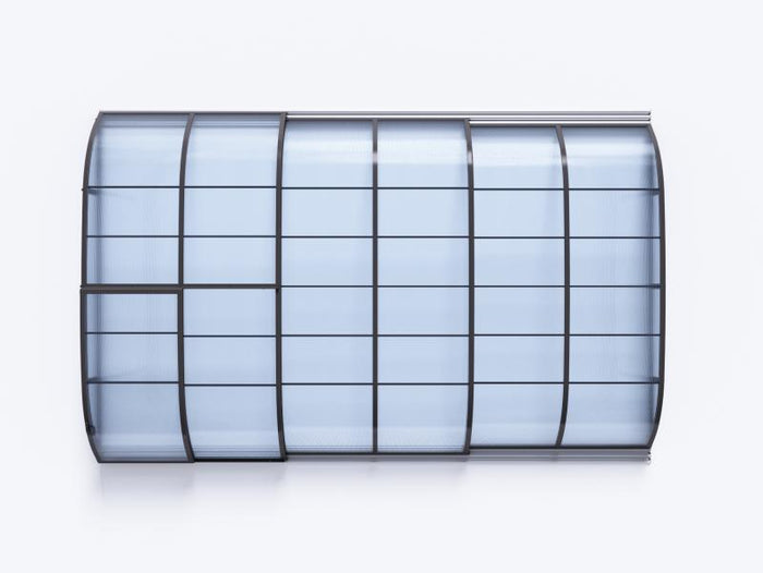 Albixon Pool-Überdachung Dallas A, Anthrazit