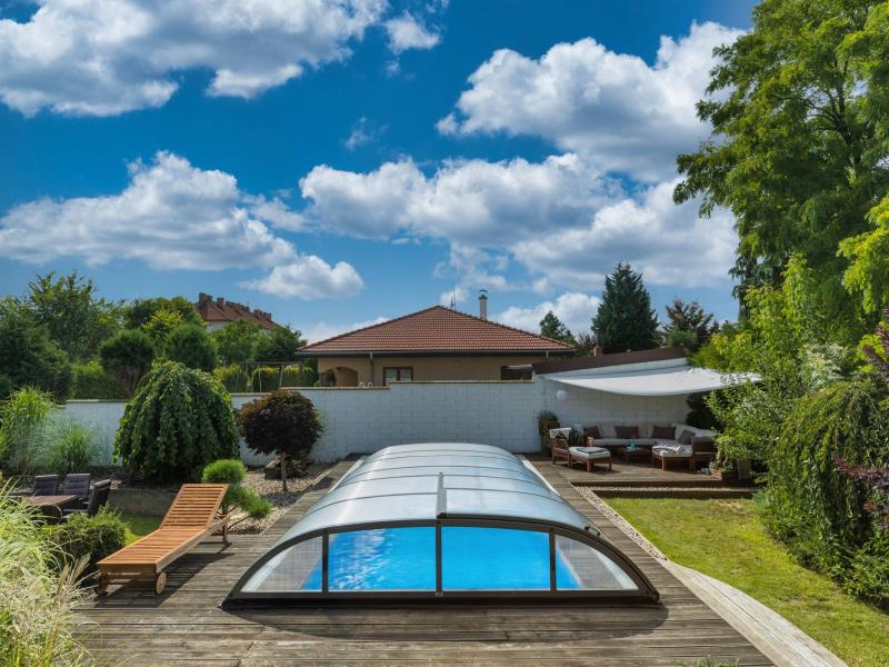 Albixon Pool-Überdachung Dallas A, Silber