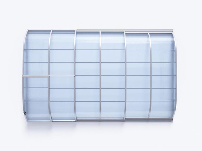 Albixon Pool-Überdachung Dallas A, Silber