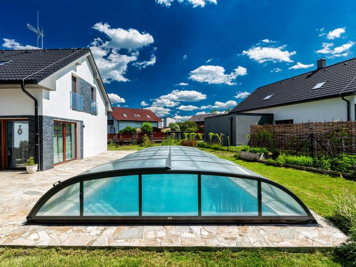 Albixon Pool-Überdachung Dallas B, Anthrazit