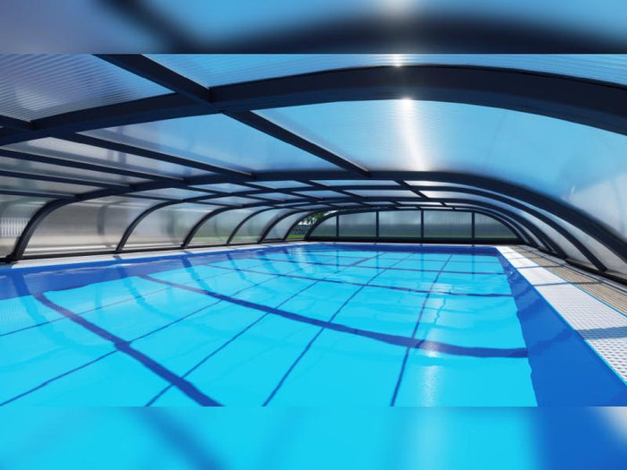 Albixon Pool-Überdachung Dallas B, Anthrazit