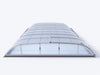 Albixon Pool-Überdachung Dallas B, Silber