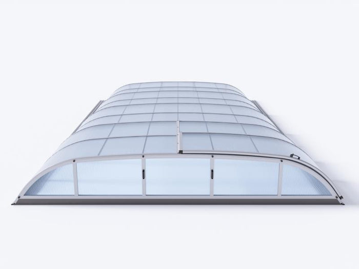 Albixon Pool-Überdachung Dallas B, Silber