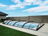 Albixon Pool-Überdachung Dallas Clear B, Anthrazit mit Klarglas