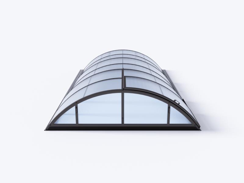 Albixon Pool-Überdachung KLASIK A, Anthrazit