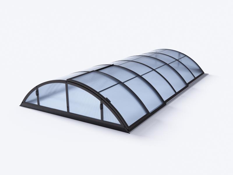 Albixon Pool-Überdachung KLASIK A, Anthrazit