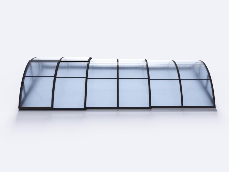 Albixon Pool-Überdachung KLASIK A, Anthrazit