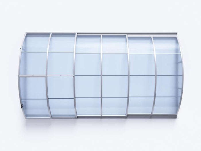 Albixon Pool-Überdachung KLASIK A, Silber