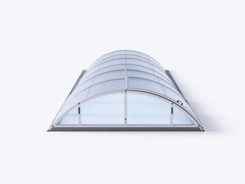 Albixon Pool-Überdachung KLASIK A, Silber