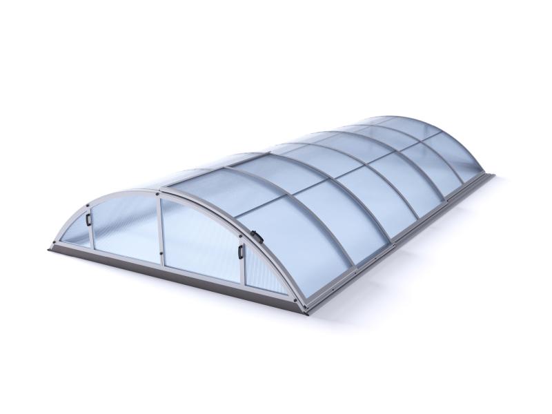 Albixon Pool-Überdachung KLASIK A, Silber