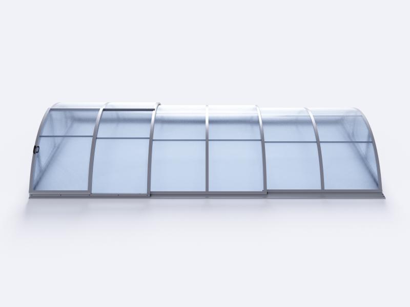 Albixon Pool-Überdachung KLASIK A, Silber