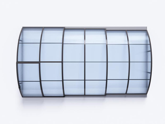 Albixon Pool-Überdachung KLASIK A, Anthrazit