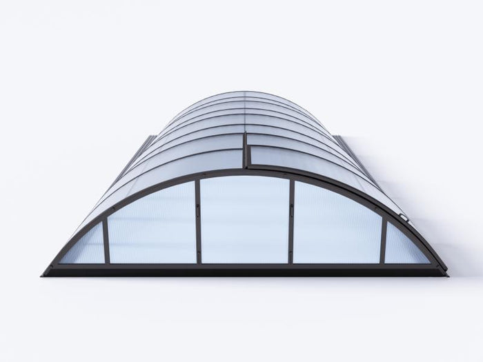 Albixon Pool-Überdachung KLASIK B, Anthrazit