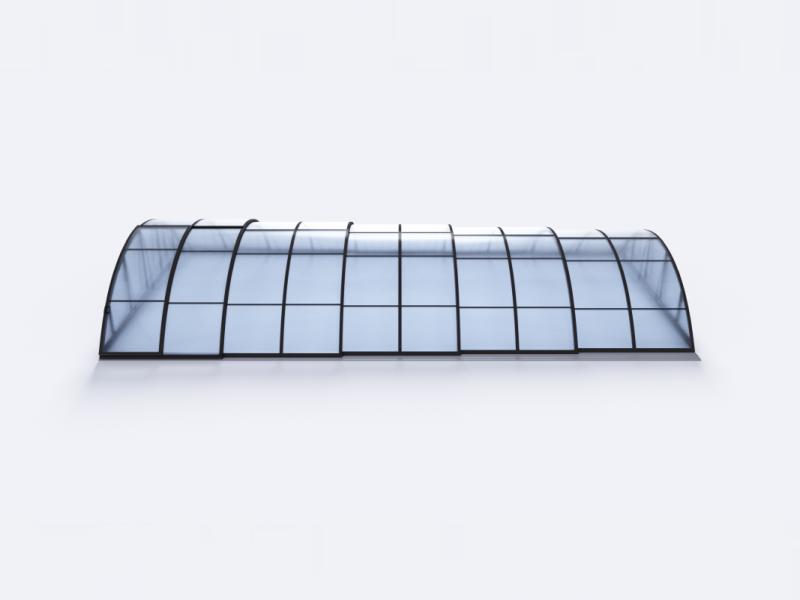 Albixon Pool-Überdachung KLASIK C, Anthrazit