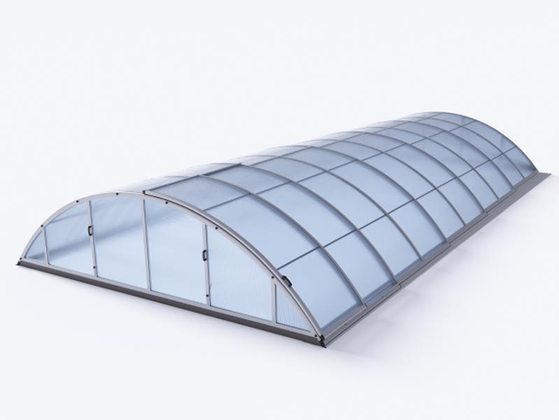 Albixon Pool-Überdachung KLASIK C, Silber