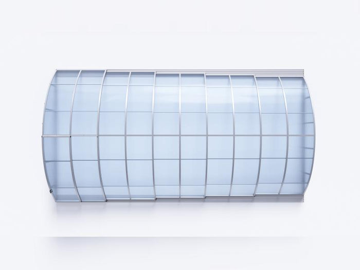 Albixon Pool-Überdachung KLASIK C, Silber