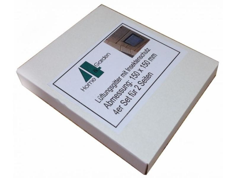 Aluminium Lüftungsgitter mit Insektenschutz