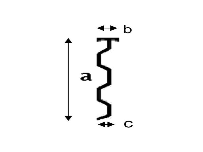Aluminium Wandanschlussprofil 200 cm, Typ 5 - 4 Stück