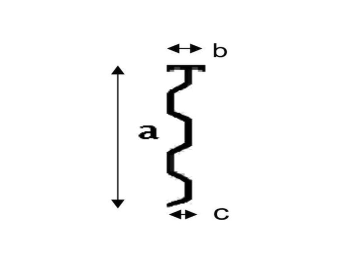 Aluminium Wandanschlussprofil 200 cm, Typ 5 - 5 Stück