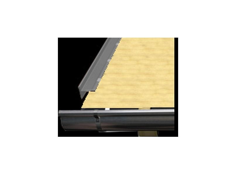 Aluminium Winkelprofil Typ 3a, 200 cm Ortblech mit Wasserpfalz anthrazit - 5 Stück