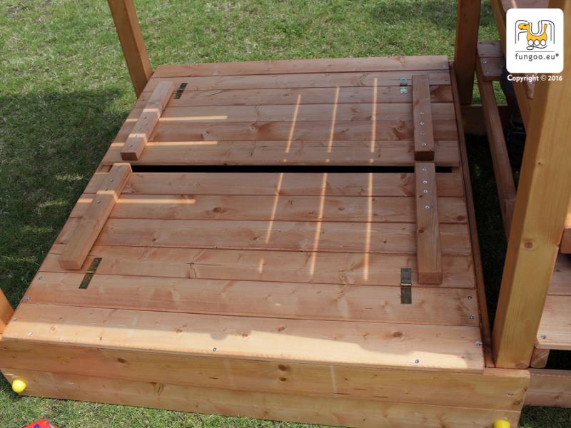 BEACH Module (Sandkasten mit Sitzmöglichkeit, umbaubar zur Abdeckung für MyHouse, Myside, MySpace) /