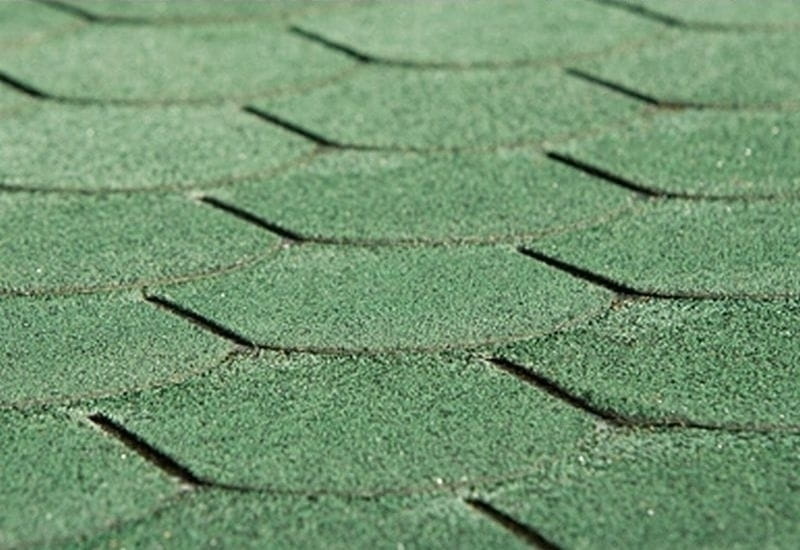 Bitumen-Dachschindeln Biberschwanz vintage grün 15 Pakete