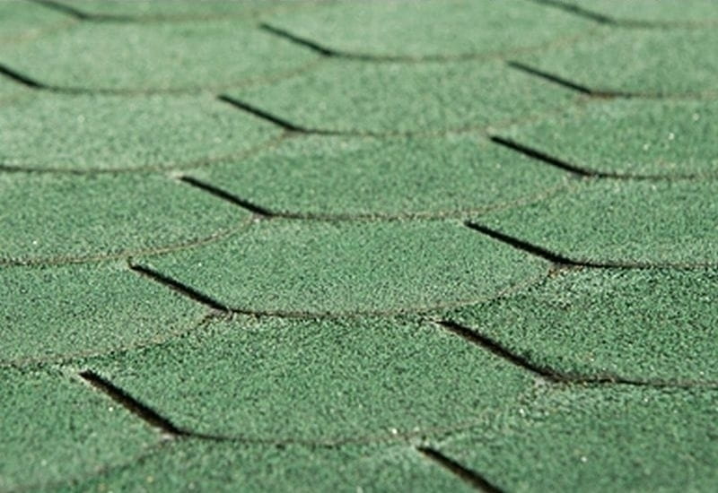 Bitumen-Dachschindeln Biberschwanz vintage grün 19 Pakete