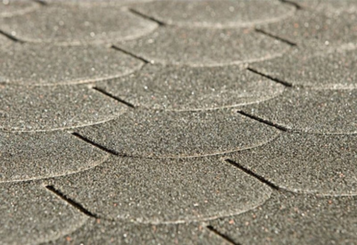 Bitumen-Dachschindeln Biberschwanz anthrazit 8 Pakete