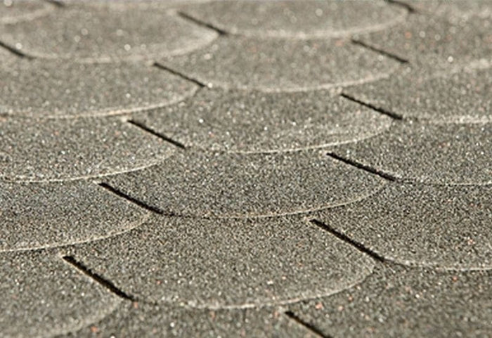 Bitumen-Dachschindeln Biberschwanz anthrazit 12 Pakete