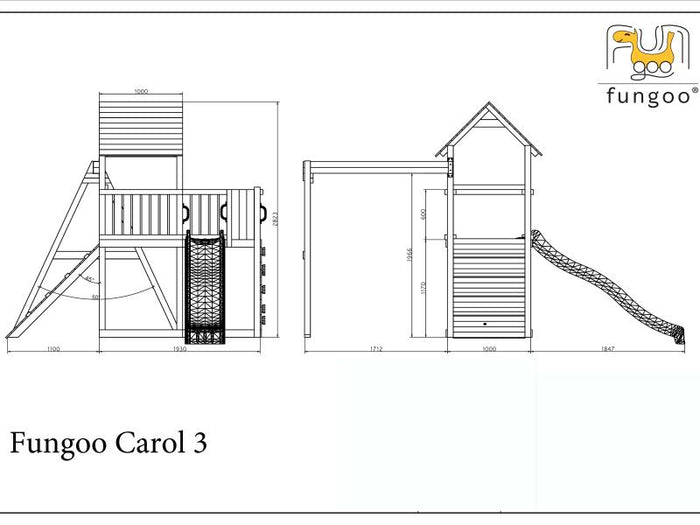 CAROL 3 NADELHOLZ in grau