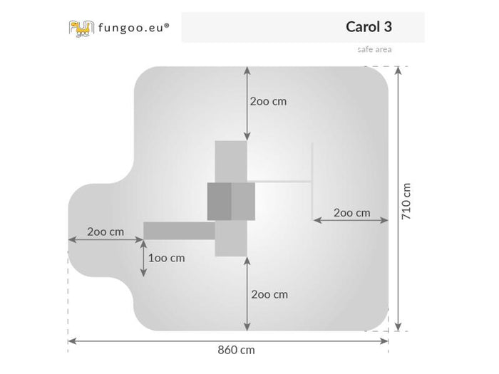 CAROL 3 NADELHOLZ in grau