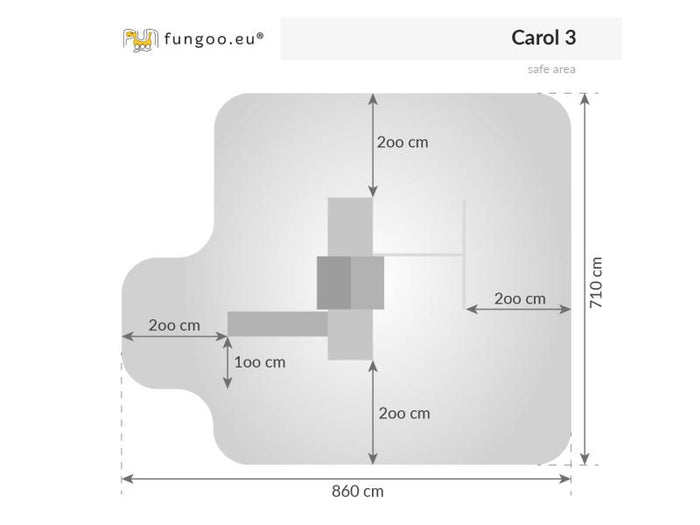 CAROL3 in grau&weiss / NADELHOLZ