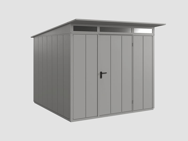 Ecostar Gerätehaus Elegant-P,Typ 2, Grau Aluminum, 1 flg