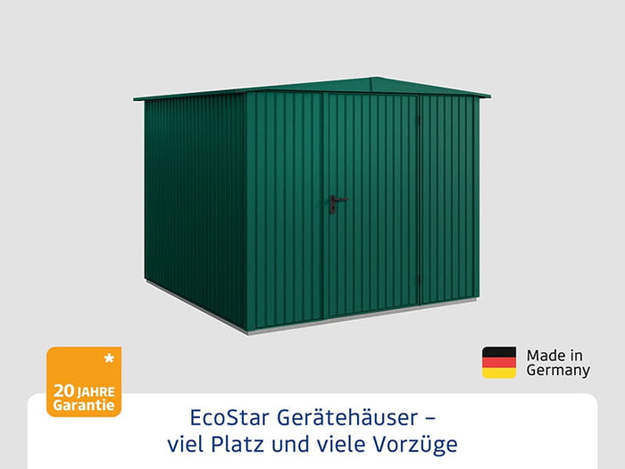 Ecostar Gerätehaus Trend-S,Typ 2, Moosgrün, 1 flg