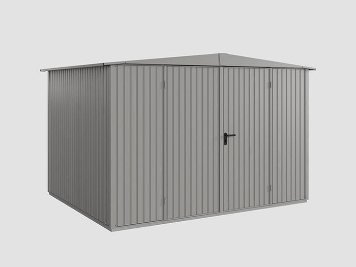 Ecostar Gerätehaus Trend-S,Typ 3, Grau Aluminum, 2 flg