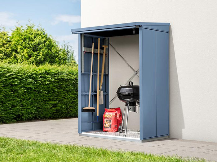 EcoStar Kaminholzregal ,ELEGANT-V,TYP1, Taubenblau