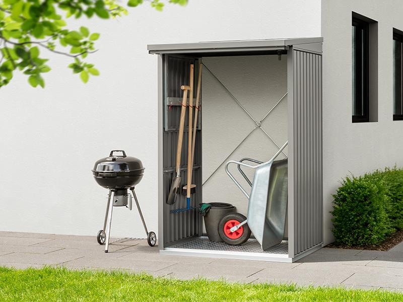 EcoStar Kaminholzregal ,TREND-V,TYP1, Grau Aluminum