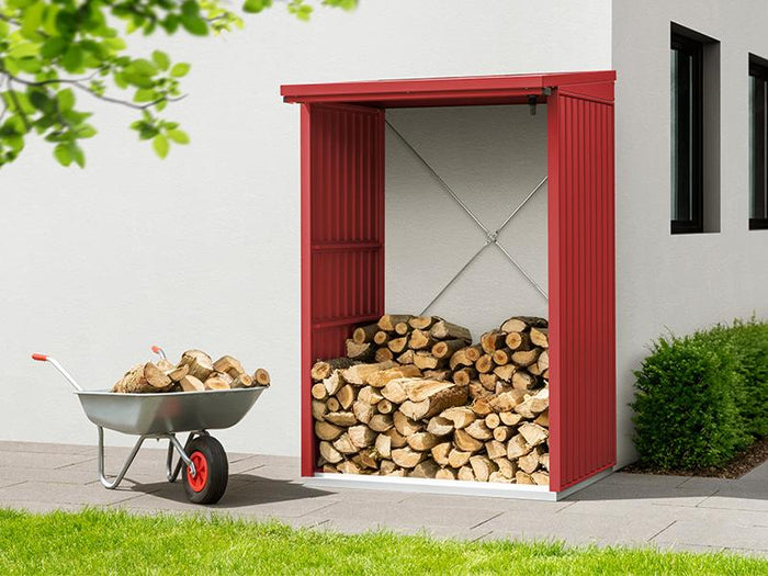 EcoStar Kaminholzregal ,TREND-V,TYP1, Purpurrot